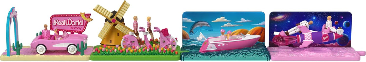 Barbie Mini Vehicle Collection - Includes 2 Dolls & Film-Inspired Vehicles | Perfect for Playtime