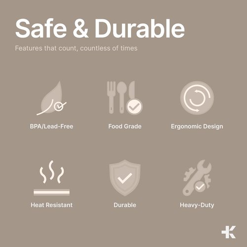 Bakken Disposable Cutlery Set - 180 Heavy-Duty Plastic Utensils | BPA-Free, Heat-Resistant, Clear for Parties & BBQs