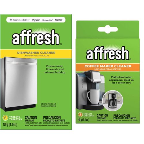 Affresh Dishwasher and Coffee Maker Cleaners | 6 Dishwasher Tablets + 3 Coffee Maker Tablets