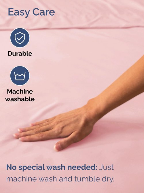 Extra Deep King Fitted Sheet - Hotel Luxury Single Fitted Sheet Only - Easily Fits 18 inch to 24 inch Mattress - Ultra Soft, Wrinkle & Fade Free w/Extra Deep Pockets - Breathable & Comfy - Baby Pink