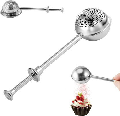 Skiennix Flour Duster - 304 Stainless Steel Baking Sifter for Powdered Sugar & Spices | 1 Piece