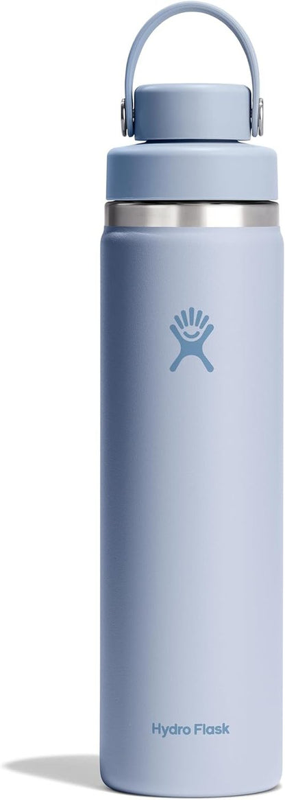 Hydro Flask Water Bottle - Insulated Stainless Steel with Wide Mouth Chug Lid | 24 Oz Surf Blue