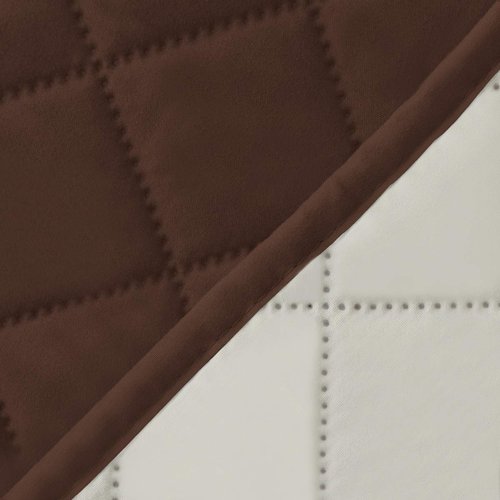 Easy-Going Reversible Loveseat Couch Cover for 2 Cushion Couch Sofa Cover for Dogs Water Resistant Furniture Protector with Foam Sticks Elastic Straps for Pet (Loveseat, Coffee/Ivory)