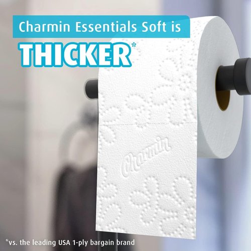 Charmin Essentials Soft Toilet Paper - 9 Mega Rolls for Ultimate Comfort | Equivalent to 36 Regular Rolls