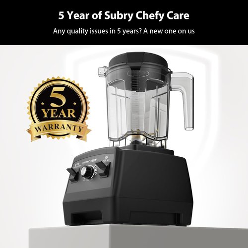 Countertop Blender Pro - 2000W High-Speed Blender with 25-Speed Settings | 68oz Heavy-Duty Black Kitchen Blender for Smoothies & Ice Crushing
