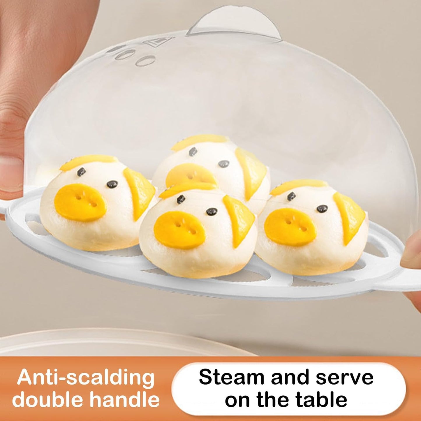 Skiennix Egg Cooker - Automatic Egg Boiler for Easy-To-Peel Hard, Medium & Soft Boiled Eggs | 7 Egg Capacity