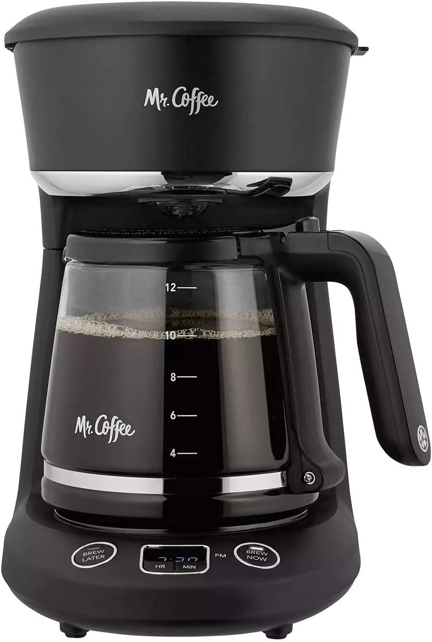 Mr. Coffee® 12-Cup Programmable Coffeemaker - Brew Fresh Coffee Anytime | Easy-to-Use Design