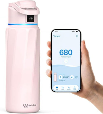 BOOST Smart Water Bottle - 32oz BPA-Free Stainless Steel with Reminder & Tracker | Insulated for Gym & Office