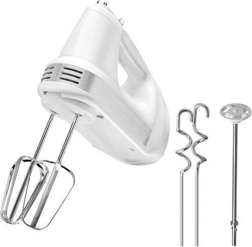 Kenmore Electric Hand Mixer - 5-Speed Handheld Blender with Whisk, Dough Hooks & Turbo Boost
