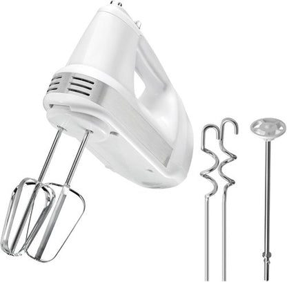 Kenmore Electric Hand Mixer - 5-Speed Handheld Blender with Whisk, Dough Hooks & Turbo Boost