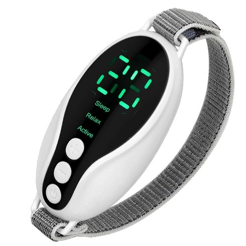 Anxiety Relief Device - Handheld Sleep Aid with Low-Frequency Pulse, Portable Microcurrent Therapy for Insomnia & Stress Relief, USB Rechargeable (White, 1Pcs)