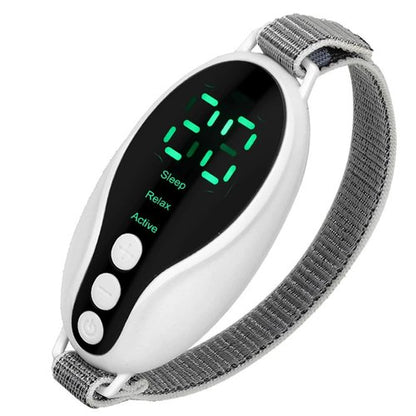 Anxiety Relief Device - Handheld Sleep Aid with Low-Frequency Pulse, Portable Microcurrent Therapy for Insomnia & Stress Relief, USB Rechargeable (White, 1Pcs)