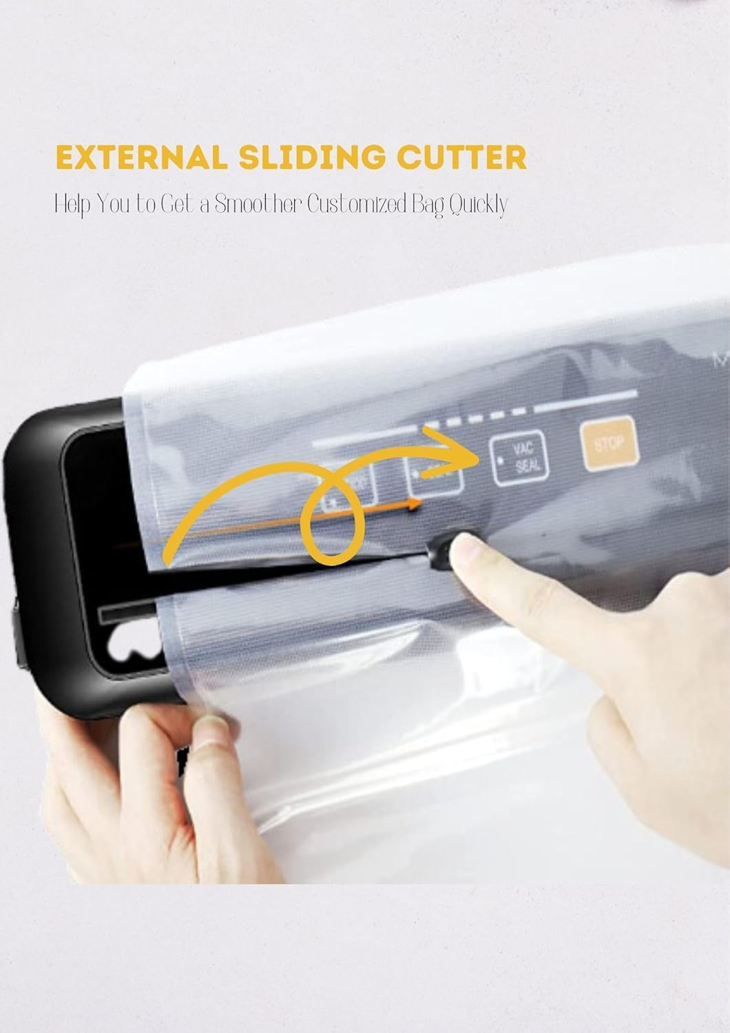 MEGAWISE Vacuum Sealer Machine 2025 - Powerful One-Touch Design | Seals in 10-20 Seconds | Includes 10 Bags & Cutter