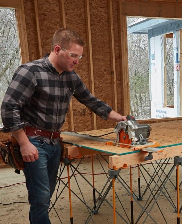 BORA NGX Clamp Edge Saw Guide - 100-Inch Aluminum Track for Precision Circular Saw Cuts