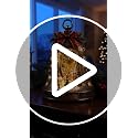 Christmas Village Infinity Bell - Lighted 3D Holiday Decor with Warm LED Glow