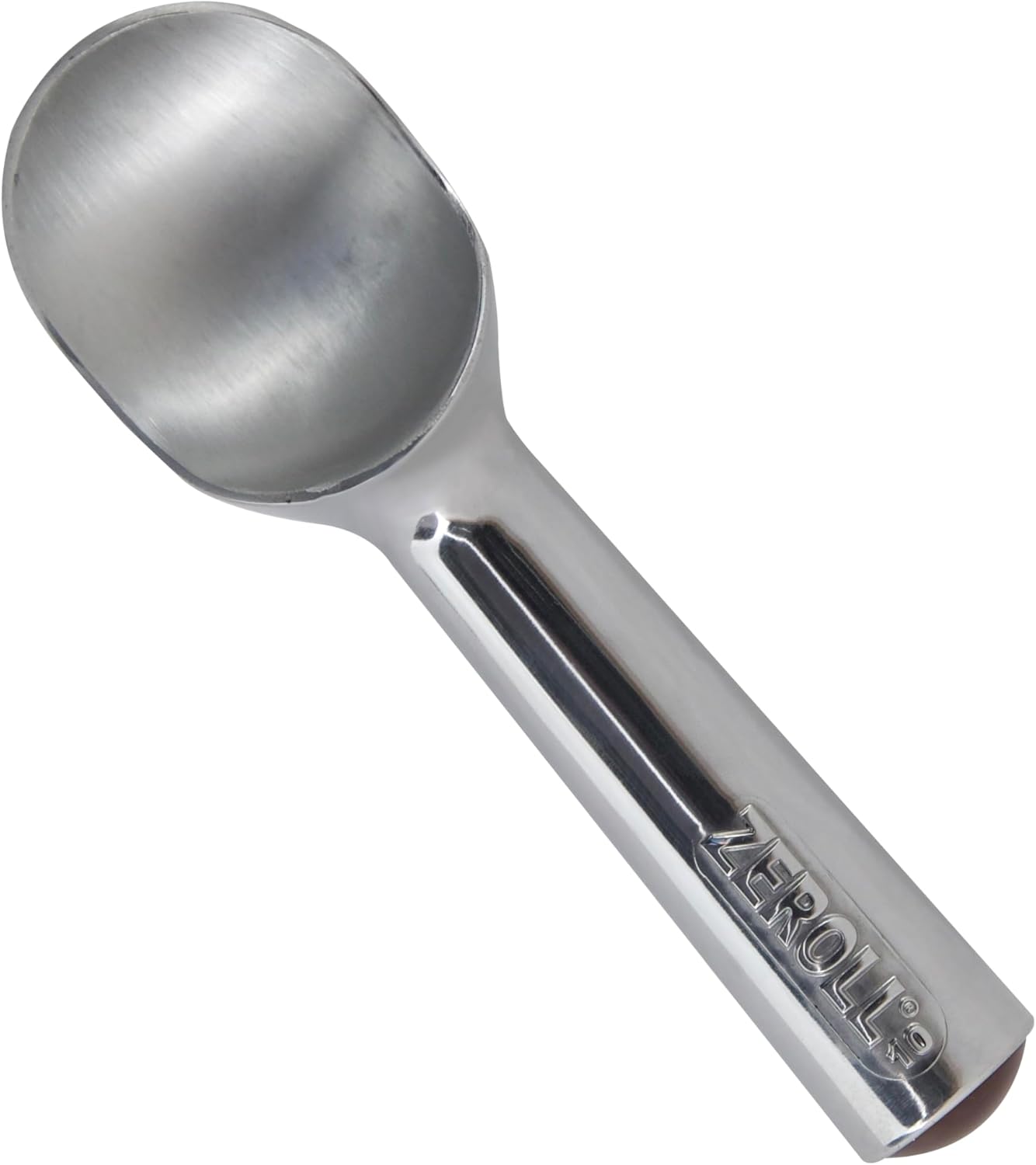 Zeroll Original Ice Cream Scoop - 4 Oz Size 10 | Durable Silver/Brown Design