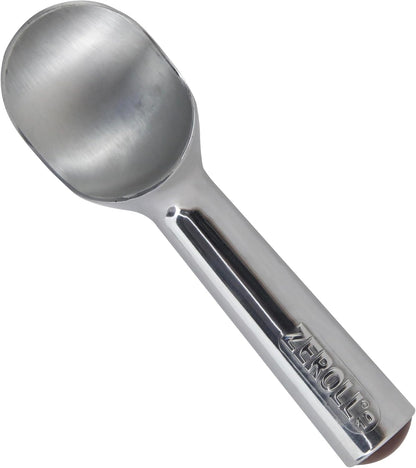 Zeroll Original Ice Cream Scoop - 4 Oz Size 10 | Durable Silver/Brown Design