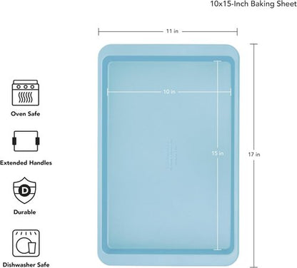 KitchenAid Nonstick Baking Sheet - 10x15in Aluminized Steel for Perfectly Baked Goods
