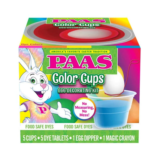 PAAS Color Cups Egg Decorating Kit - Create Vibrant Easter Eggs | Perfect for Family Fun