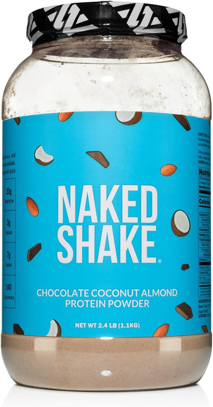 NAKED Shake - Chocolate Coconut Almond Protein Powder - Plant-Based, Gluten-Free, 30 Servings