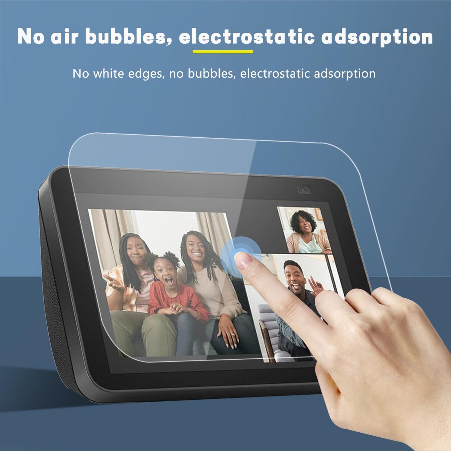 MUBUY-GOL Tempered Glass Screen Protector - 9H Hardness, Ultra Clear, Anti-Fingerprint for Echo Show 8 (3rd Gen, 2023)
