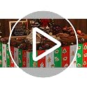 Christmas Table Skirt Set - Red Green White Tinsel Fringe Party Decorations - 4 Pack