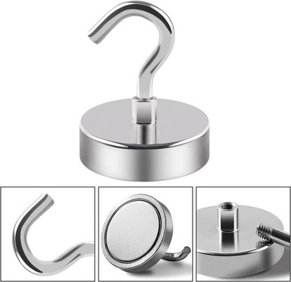 DIYMAG Magnetic Garage Hooks - Heavy Duty 170lbs Capacity | 16 Pack for Kitchen & Classroom Use