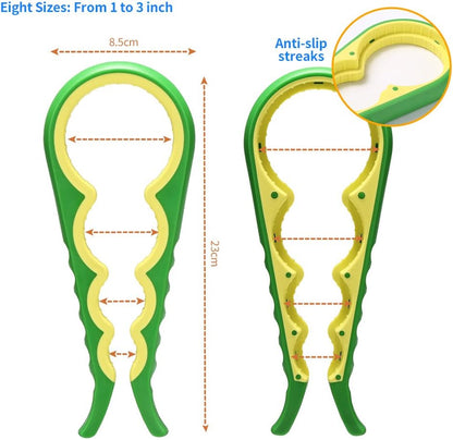 Otstar Jar Opener | Easy Grip Bottle Opener with Silicone Gripper for Seniors & Arthritis - Green