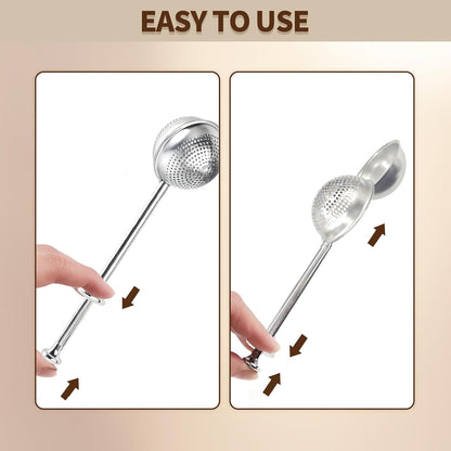 Skiennix Flour Duster - Stainless Steel Sugar Shaker & Powder Sifter | 2-Piece Set for Baking