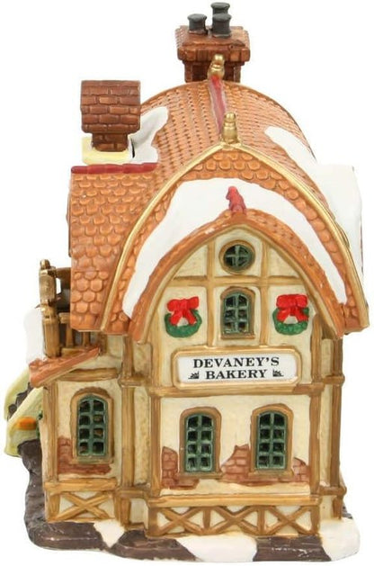 Lemax Christmas Village Devaney's Bakery - Battery Operated LED Decor | Festive Holiday Display