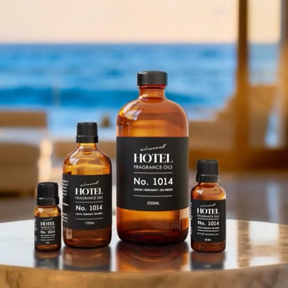 AirScent Hotel Diffuser Oil No. 1014 - Iconic Coastal Blend with Lemon Bergamot & Sea Breeze - 120 mL for Ultrasonic & Waterless Diffusers