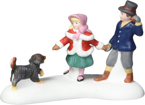 Department 56 | Dickens' Village Playing With A Puppy Figurine - Charming Holiday Decor
