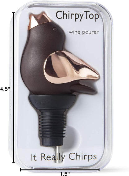 Wine Pourer - Brown and Copper