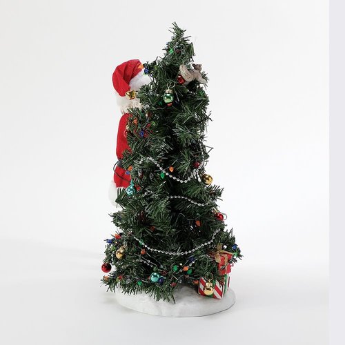 Department 56 | National Lampoon's Christmas Vacation Santa & Squirrel Tree Lit Figurine Set - 13 Inch, Multicolor