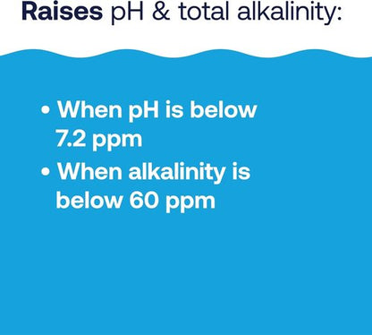 HTH 67058 pH Up Swimming Pool Care - Raises pH Levels | 4 Lbs of Essential Chemicals