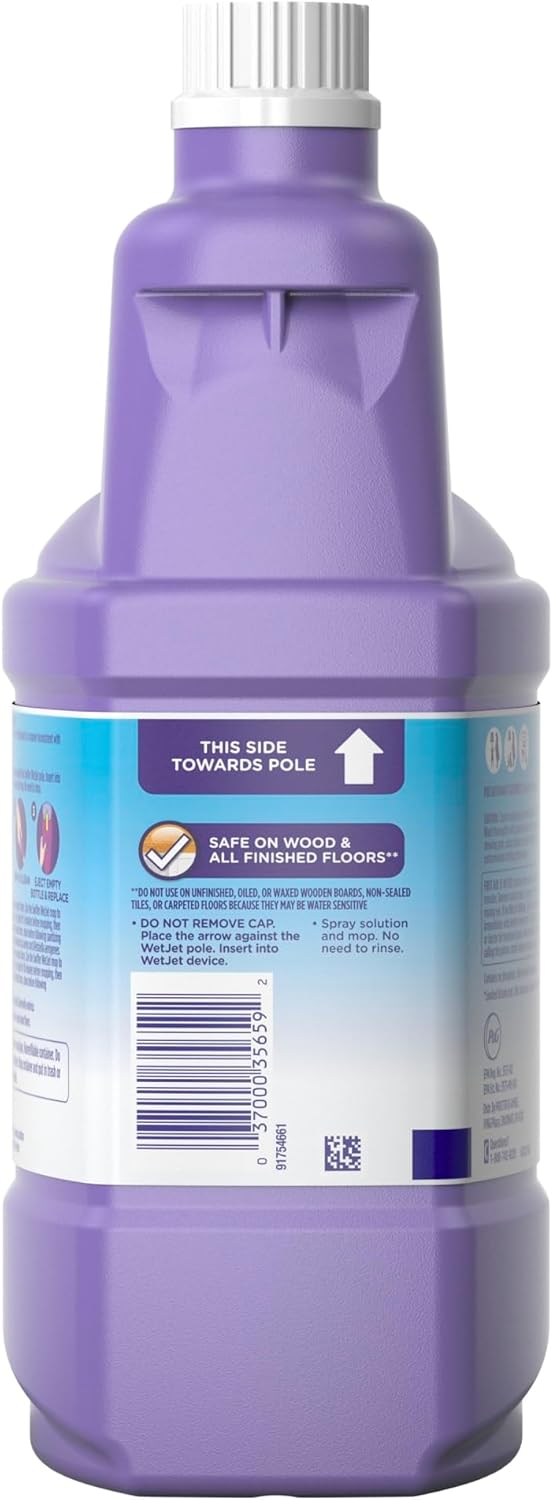 Swiffer WetJet Antibacterial Floor Cleaning Solution - All-Purpose Multi-Surface, Fresh Citrus, 1.25L