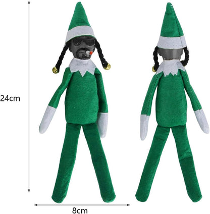 Skiennix Christmas Elf Doll Ornament - Handmade Plush Toy for Holiday Home & Garden Decor