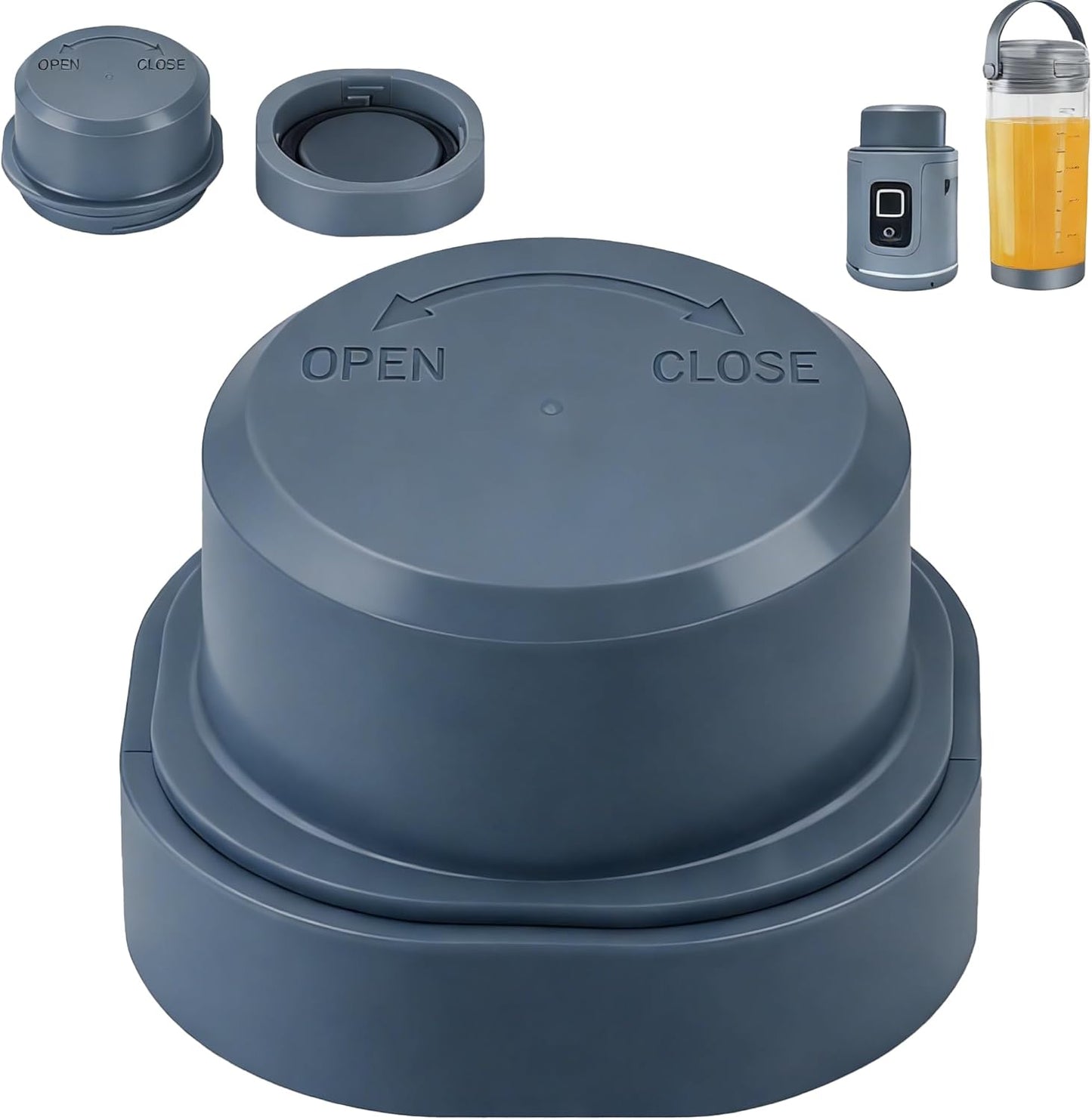 Ninja | Blade Cover and Vessel Cap Set - Leakproof Replacement Accessories for BC100 & BC151 Series, Blue