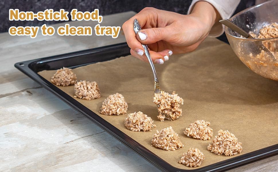 Unbleached Parchment Paper - 100 PCS Nonstick Baking Sheets | 23cm x 33cm, High Temp & Oil Resistant