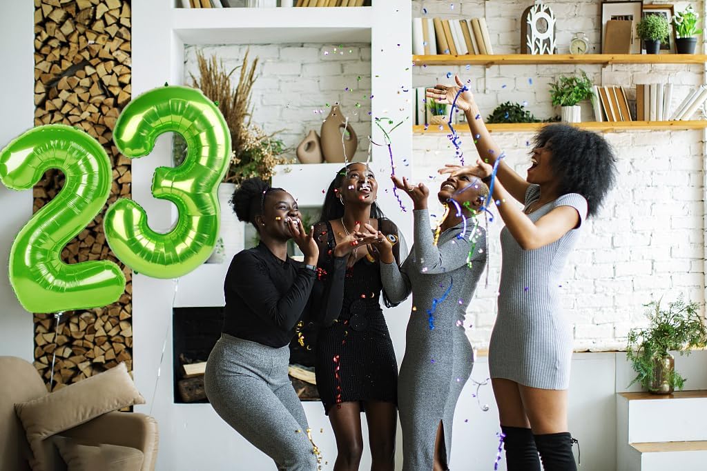 Numbers Balloon - 40 Inch Large Light Green 3 Balloon for Birthday Decor | Perfect for Three-Year-Old Celebrations
