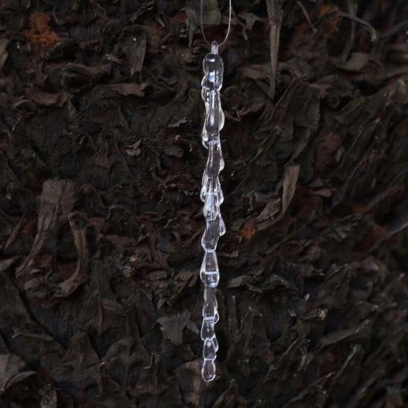 25Pcs Icicles Ornament Set - Clear Acrylic Christmas Decorations, 5.25 Inch Each - Variation of THIS listing: 25