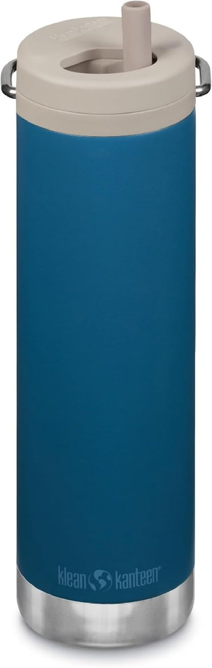 Klean Kanteen 20oz TKWide Insulated Water Bottle - Durable Twist Cap in Corsair Color