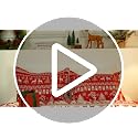 Christmas Reindeer Duvet Cover King Size - Red & White Microfiber Bedding Set with Reversible Holiday Print - STARBEDIA