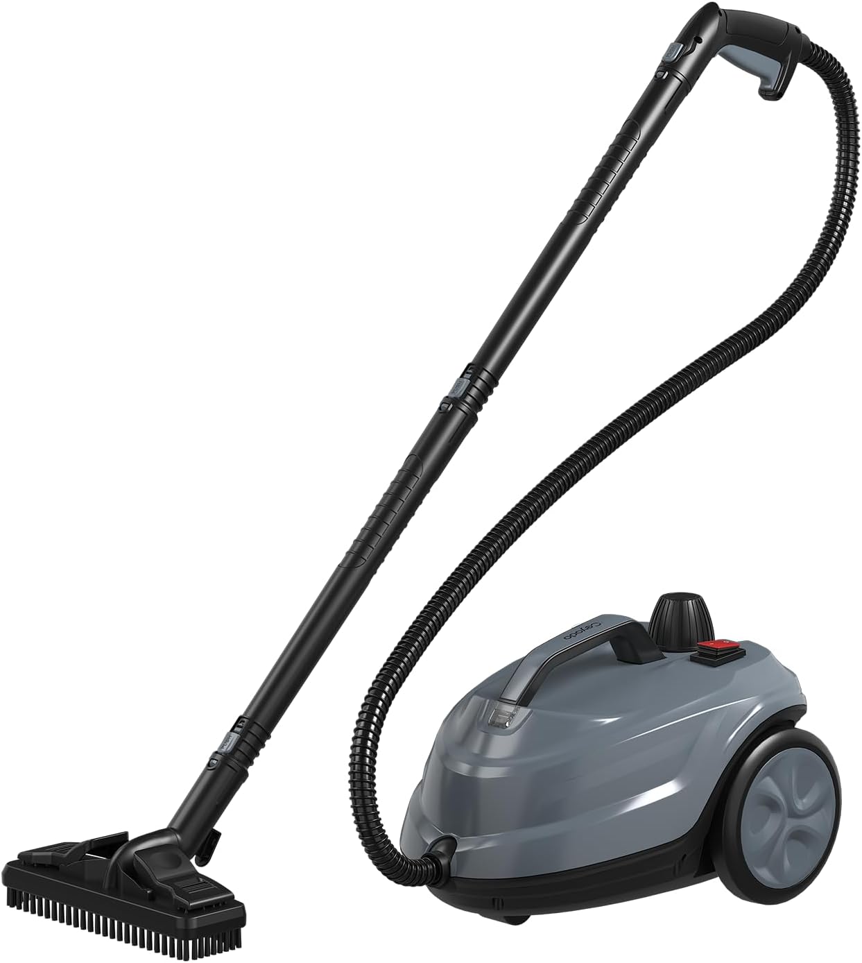 Skiennix Steam Cleaner - Powerful Heavy Duty Canister Steamer with 34 Accessories | 16.4 Ft Power Cord for Home, Grout, Upholstery, Car Cleaning - Grey