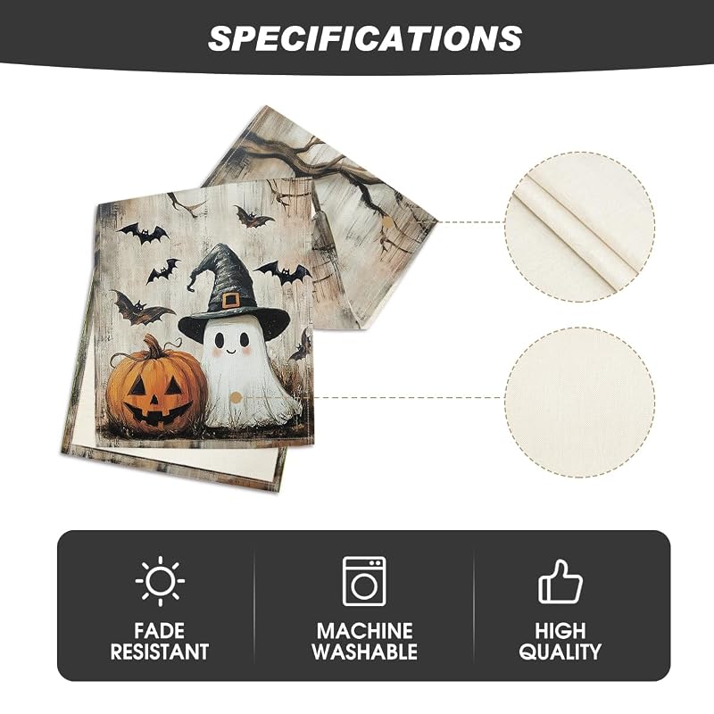 Brown 13x72 Inch Halloween Table Runner – Artoid Mode 210 GSM