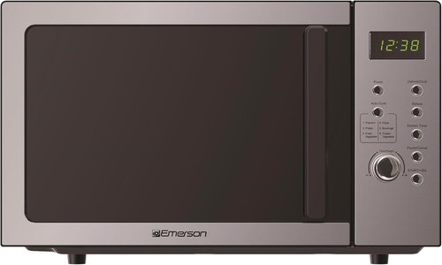 Emerson MW9005SS Microwave Oven - Compact 0.9 Cu. Ft. Design with 900W Power & LED Display