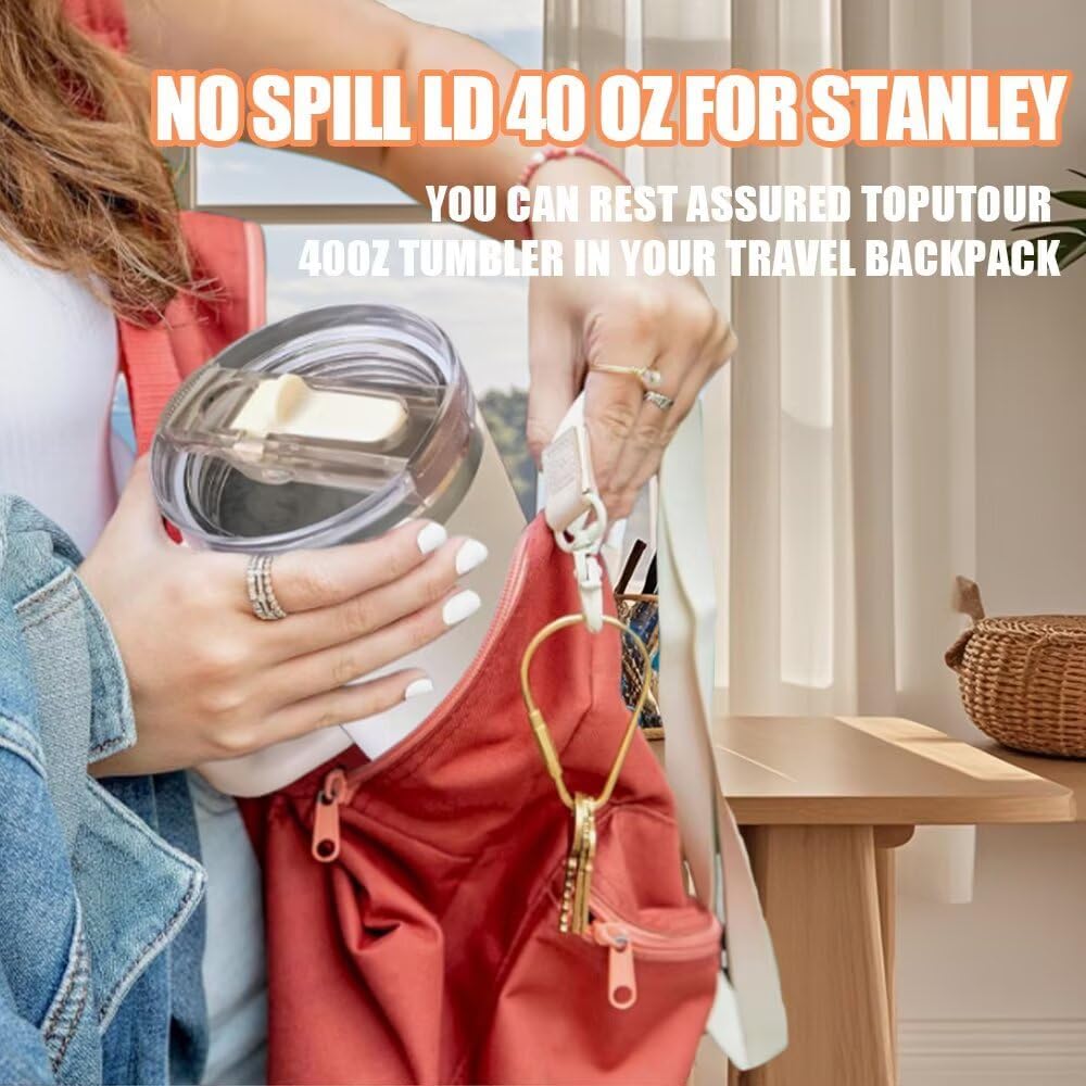 Stanley Quencher ProTour Tumbler Replacement Lid - Leak Proof Detachable Flip Straw | 30 oz, No Spill