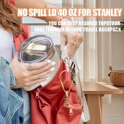 Stanley Quencher ProTour Tumbler Replacement Lid - Leak Proof Detachable Flip Straw | 30 oz, No Spill