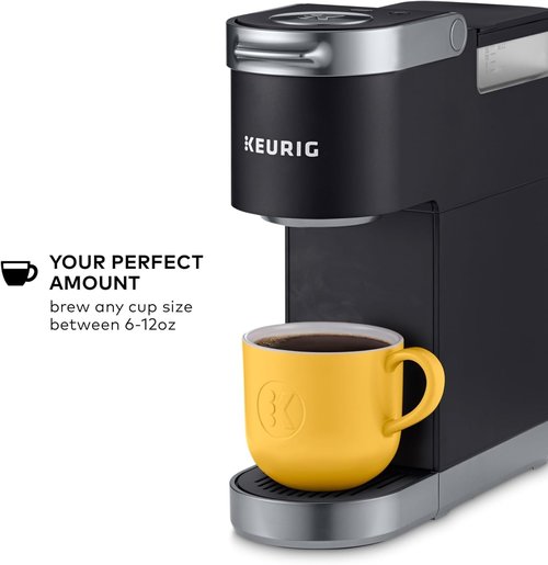 Keurig K-Mini Plus Coffee Maker - Single Serve K-Cup Pod Brewer | 6-12oz Brew Size, Matte Black