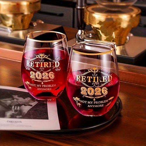 Great Retirement Gift for Women & Men 2026 !Coworker Leaving Gifts,Retirement Decorations, Farewell Goodbye Gifts For Coworkers - Stemless Wine glass